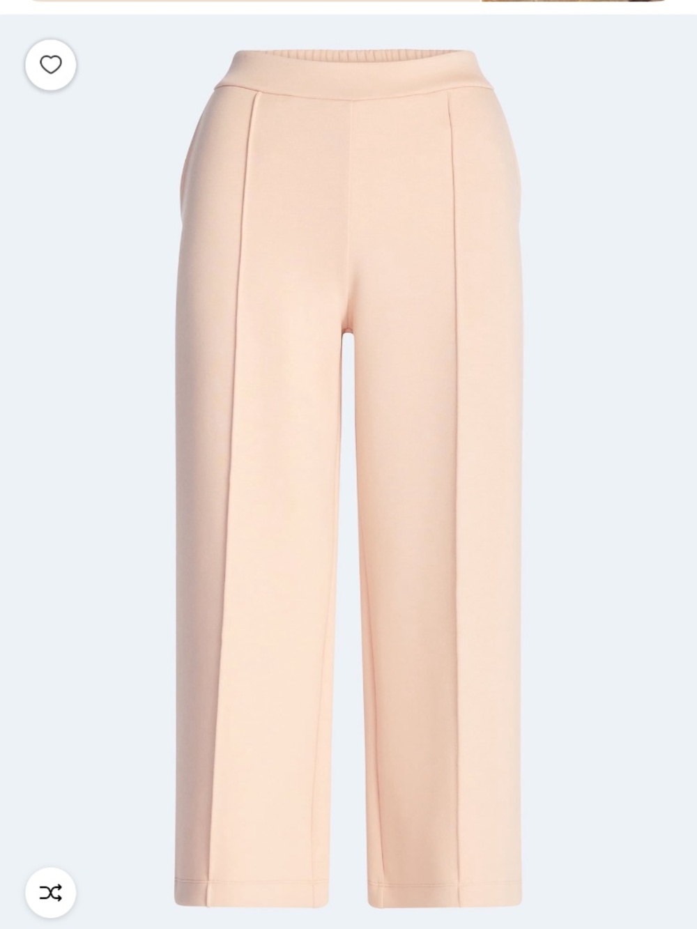 Scoop Women’s Plus Peach Scubaknit Cropped Seamed Size 1X NWT - Picture 6 of 6